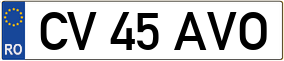 Trailer License Plate